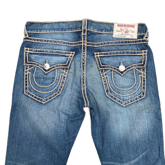 True Religion Jeans Size 36 ROPESTITCH BIG T Blue - Picture 5 of 7